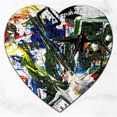 Snow In A City-1-1 Jigsaw Puzzle (heart) by bestdesignintheworld