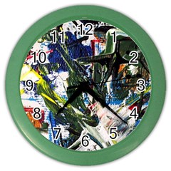 Snow In A City-1-1 Color Wall Clock by bestdesignintheworld