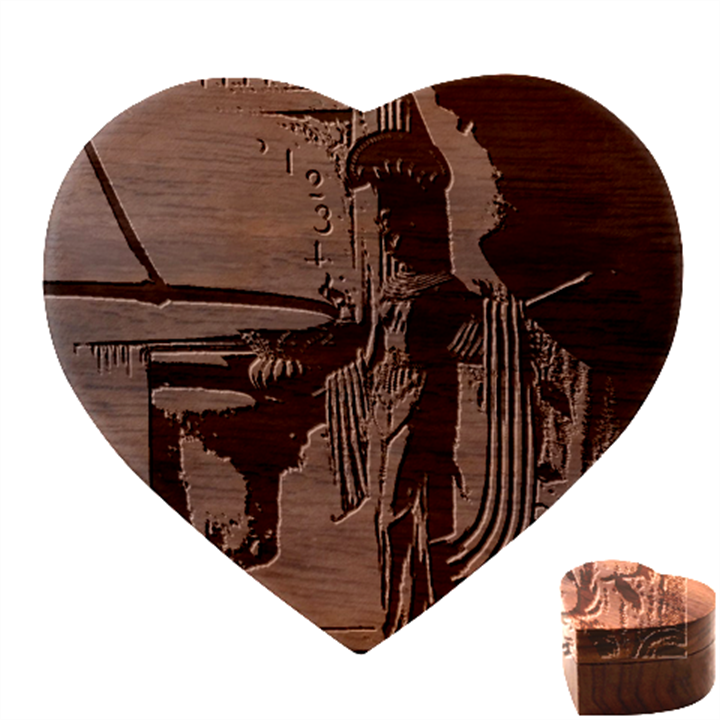 lady Heart Wood Jewelry Box