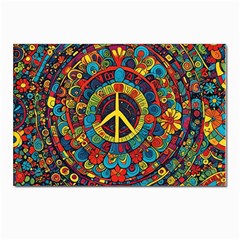 Peace Abstract Pattern Creative Drawing Postcards 5  X 7  (pkg Of 10) by Posterlux