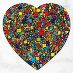 Shapes Pattern Jigsaw Puzzle (heart) by Posterlux