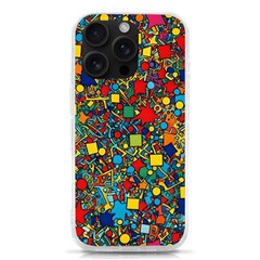 Shapes Pattern Iphone 16 Pro Tpu Uv Print Case by Posterlux