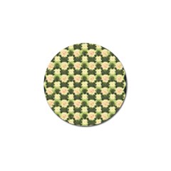 Retro 1880s Flowers Pattern 15 Golf Ball Marker (4 Pack) by violetheavensky