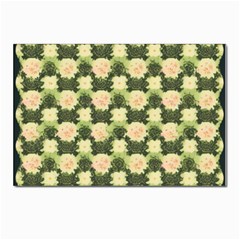 Retro 1880s Flowers Pattern 15 Postcard 4 x 6  (pkg Of 10) by violetheavensky