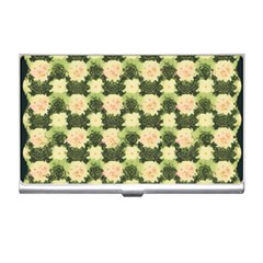 Retro 1880s Flowers Pattern 15 Business Card Holder by violetheavensky