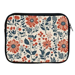 Retro Scandinavian Nordic Flowers Pattern Apple Ipad 2/3/4 Zipper Cases by violetheavensky