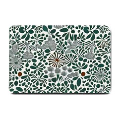 Retro Scandinavian Nordic Flowers Pattern 5 Small Doormat by violetheavensky