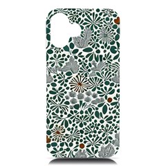 Retro Scandinavian Nordic Flowers Pattern 5 Iphone 16 Plus Black Uv Print Pc Hardshell Case by violetheavensky