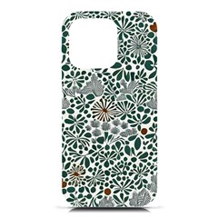 Retro Scandinavian Nordic Flowers Pattern 5 Iphone 16 Pro Black Uv Print Pc Hardshell Case by violetheavensky