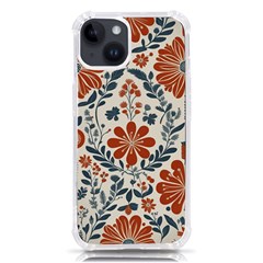 Retro Scandinavian Nordic Flowers Pattern 3 Iphone 14 Tpu Uv Print Case by violetheavensky