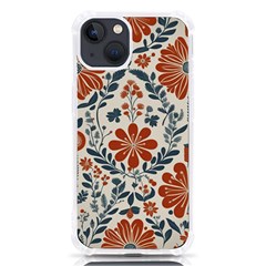 Retro Scandinavian Nordic Flowers Pattern 3 Iphone 13 Tpu Uv Print Case by violetheavensky