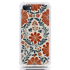 Retro Scandinavian Nordic Flowers Pattern 3 Iphone Se by violetheavensky