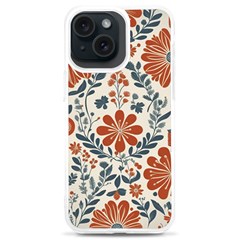 Retro Scandinavian Nordic Flowers Pattern 3 Iphone 15 Plus Tpu Uv Print Case by violetheavensky