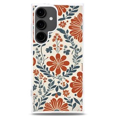 Retro Scandinavian Nordic Flowers Pattern 3 Samsung Galaxy S24 Plus 6 7 Inch Tpu Uv Case by violetheavensky