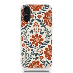 Retro Scandinavian Nordic Flowers Pattern 3 Iphone 16 Tpu Uv Print Case by violetheavensky