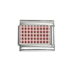 Retro 60s 50s Plaid Pattern 2 Italian Charm (9mm) by violetheavensky