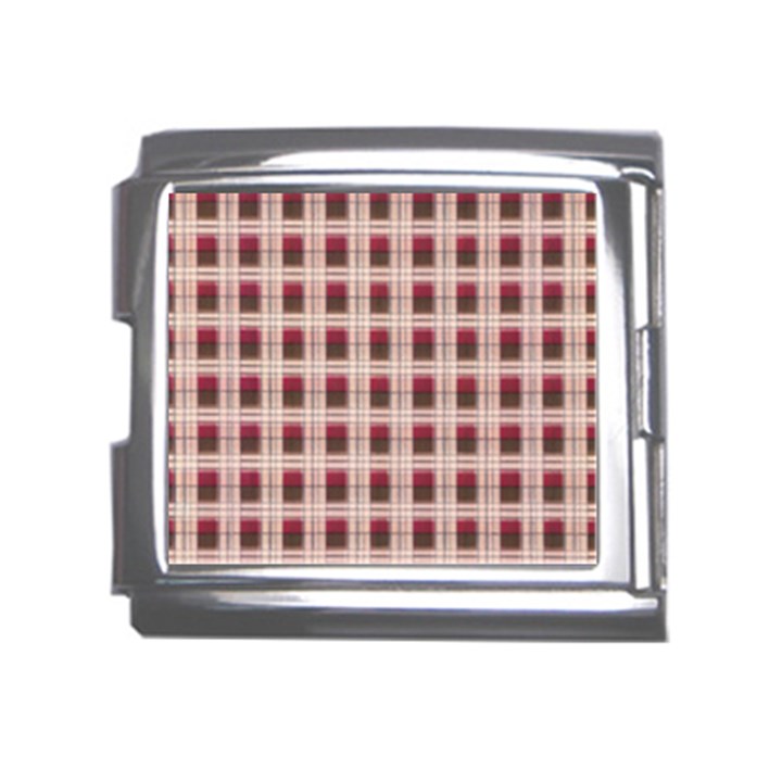 Retro 60s 50s Plaid Pattern 2 Mega Link Italian Charm (18mm)