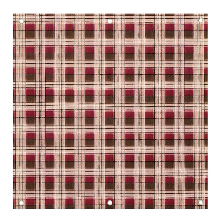 Retro 60s 50s Plaid Pattern 2 Banner and Sign 4  x 4 