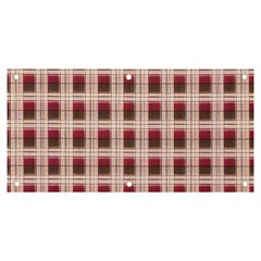 Retro 60s 50s Plaid Pattern 2 Banner And Sign 6  X 3  by violetheavensky