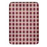 Retro 60s 50s Plaid Pattern 2 Rectangular Glass Fridge Magnet (4 pack) Front