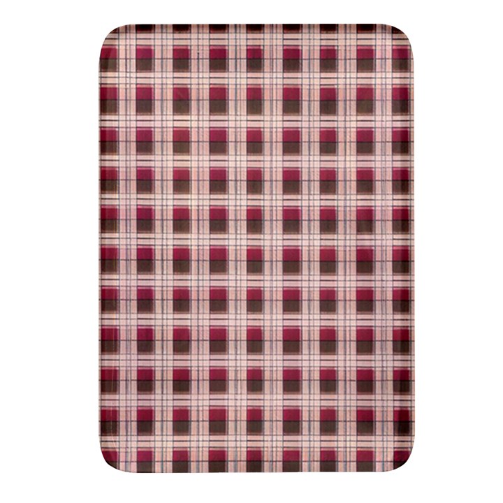 Retro 60s 50s Plaid Pattern 2 Rectangular Glass Fridge Magnet (4 pack)