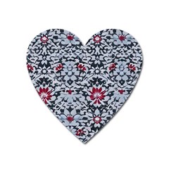 Gothic Leaf Pattern 6 Heart Magnet by violetheavensky