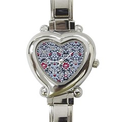 Gothic Leaf Pattern 6 Heart Italian Charm Watch by violetheavensky