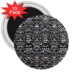 Gothic Leaf Pattern 2 3  Magnets (10 Pack)  by violetheavensky