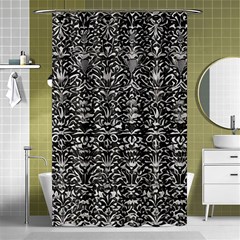 Gothic Leaf Pattern 2 Shower Curtain 48  X 72  (small)  by violetheavensky