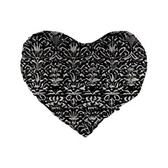 Gothic Leaf Pattern 2 Standard 16  Premium Heart Shape Cushions by violetheavensky