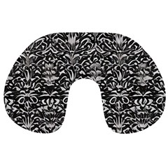 Gothic Leaf Pattern 2 Travel Neck Pillow by violetheavensky