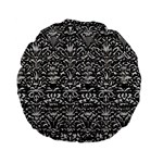 Gothic Leaf Pattern 2 Standard 15  Premium Flano Round Cushions Back