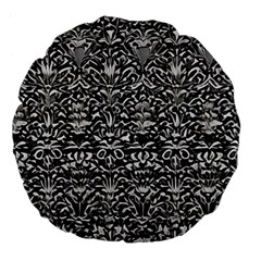 Gothic Leaf Pattern 2 Large 18  Premium Flano Round Cushions by violetheavensky