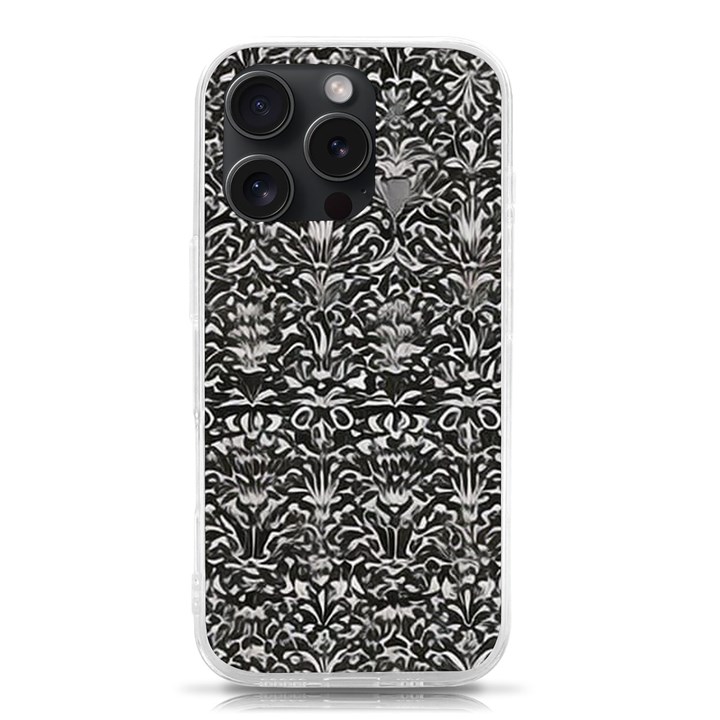 Gothic Leaf Pattern 2 iPhone 15 Pro TPU UV Print Case