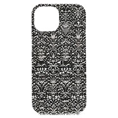 Gothic Leaf Pattern 2 Iphone 15 Plus Black Uv Print Pc Hardshell Case by violetheavensky