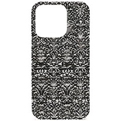 Gothic Leaf Pattern 2 Iphone 15 Pro Black Uv Print Pc Hardshell Case by violetheavensky