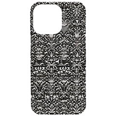 Gothic Leaf Pattern 2 Iphone 15 Pro Max Black Uv Print Pc Hardshell Case by violetheavensky