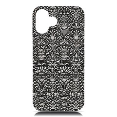 Gothic Leaf Pattern 2 Iphone 16 Plus Black Uv Print Pc Hardshell Case by violetheavensky