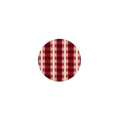 Retro 60s 50s Plaid Pattern 4 1  Mini Buttons by violetheavensky