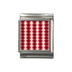 Retro 60s 50s Plaid Pattern 4 Italian Charm (13mm) by violetheavensky