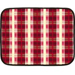 Retro 60s 50s Plaid Pattern 4 Fleece Blanket (Mini) 35 x27  Blanket