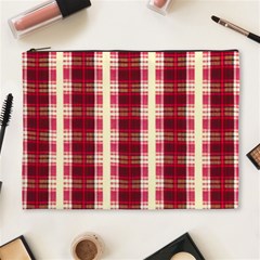 Retro 60s 50s Plaid Pattern 4 Cosmetic Bag (xl) by violetheavensky