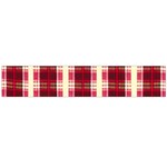 Retro 60s 50s Plaid Pattern 4 Large Premium Plush Fleece Scarf  Back