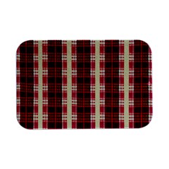 Retro 60s 50s Plaid Pattern 4 Open Lid Metal Box (silver)   by violetheavensky