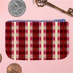 Retro 60s 50s Plaid Pattern 4 Large Coin Purse Back