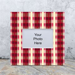 Retro 60s 50s Plaid Pattern 4 White Box Photo Frame 4  X 6  by violetheavensky