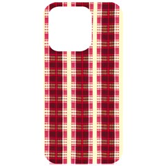 Retro 60s 50s Plaid Pattern 4 Iphone 15 Pro Black Uv Print Pc Hardshell Case by violetheavensky