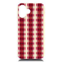 Retro 60s 50s Plaid Pattern 4 Iphone 16 Plus Black Uv Print Pc Hardshell Case by violetheavensky