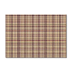 Retro 60s 50s Plaid Pattern 3 Sticker A4 (100 Pack) by violetheavensky