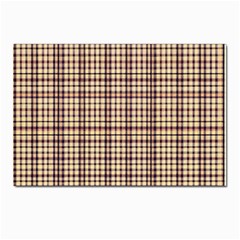 Retro 60s 50s Plaid Pattern 3 Postcards 5  X 7  (pkg Of 10) by violetheavensky